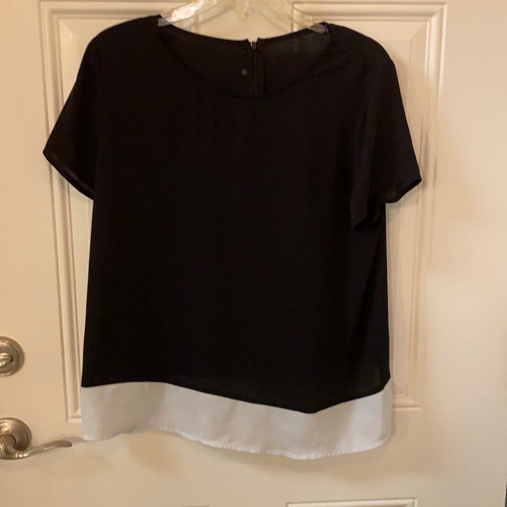 Wells Grace Women’s Tunic Top, Large, Zippered Back at neckline